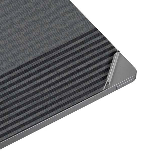 Black and Grey Stripes Laptop Skins